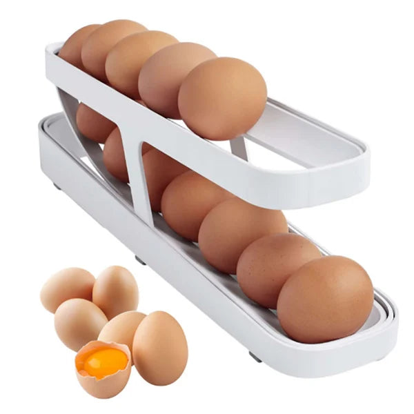 Organizador de Ovos com Rolagem Automática