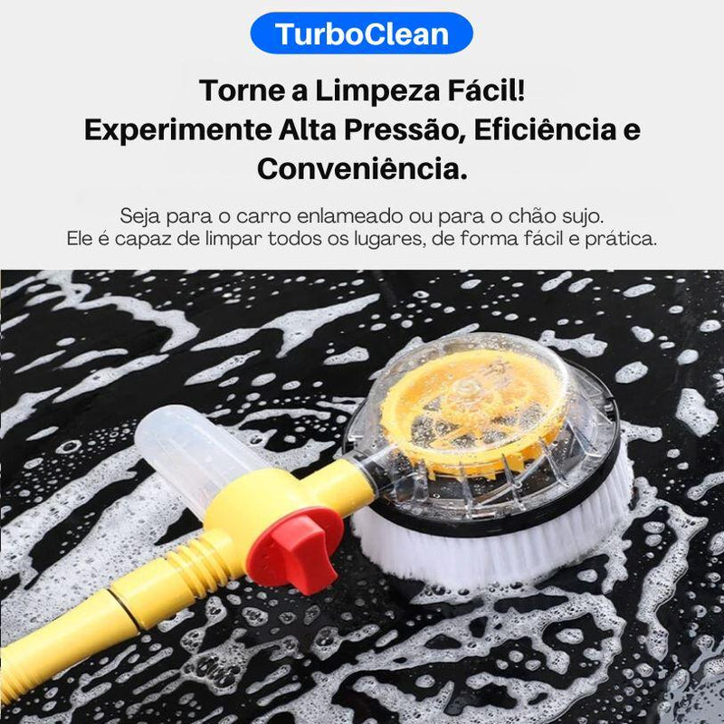 TurboClean© - Escova Giratória para Lavagem de Veículos (+Brinde Grátis)